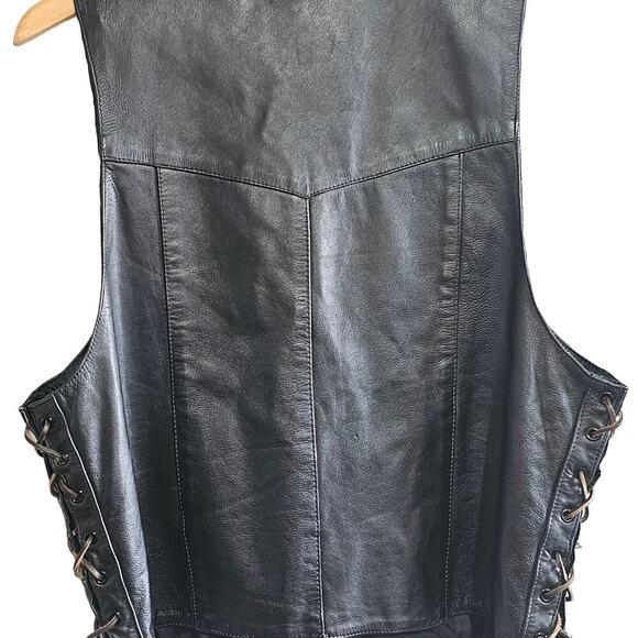 mens leather vest - Picture 4 of 4